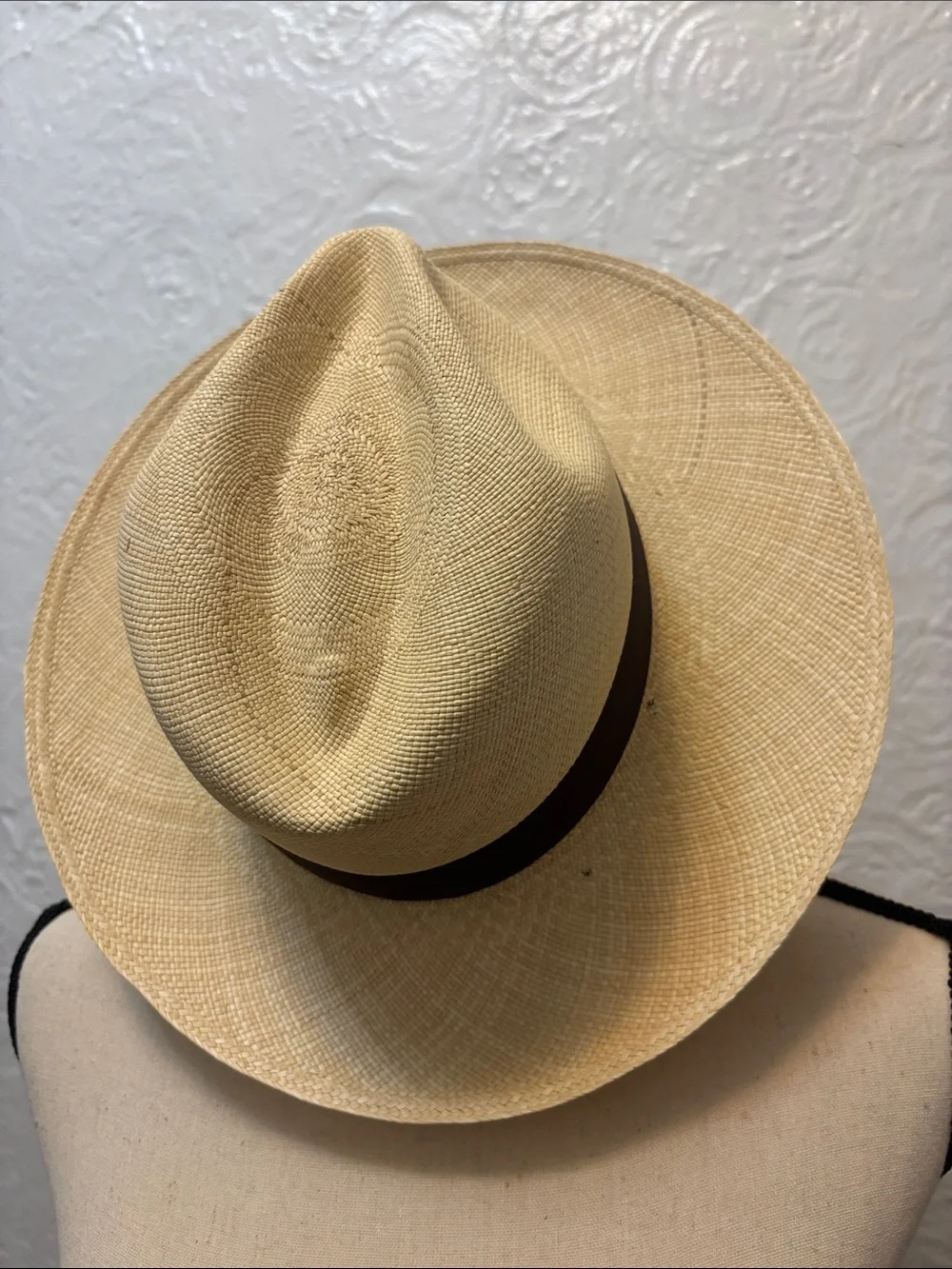 Men's Straw Fedora Hat